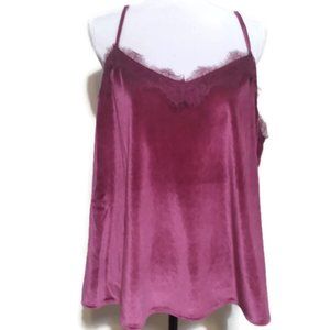 Velvet Camisole Top